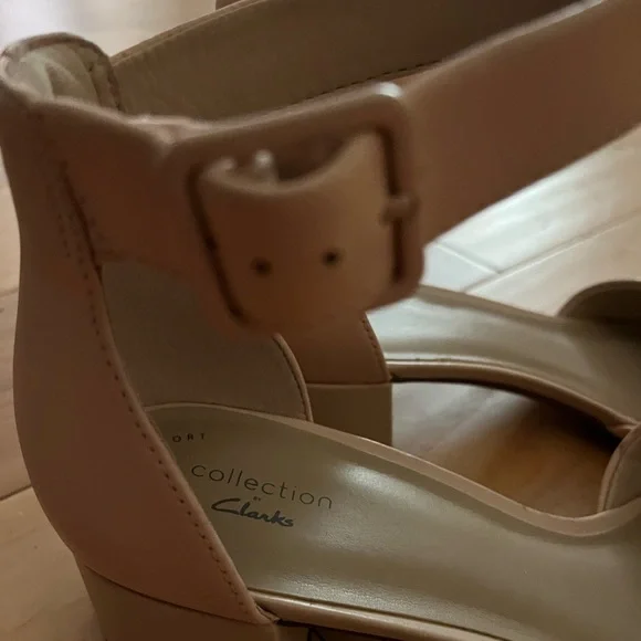 Clarks Collection Elisa Dedra dress sandals in "Blush" Sz 10 EUC - Picture 4 of 7